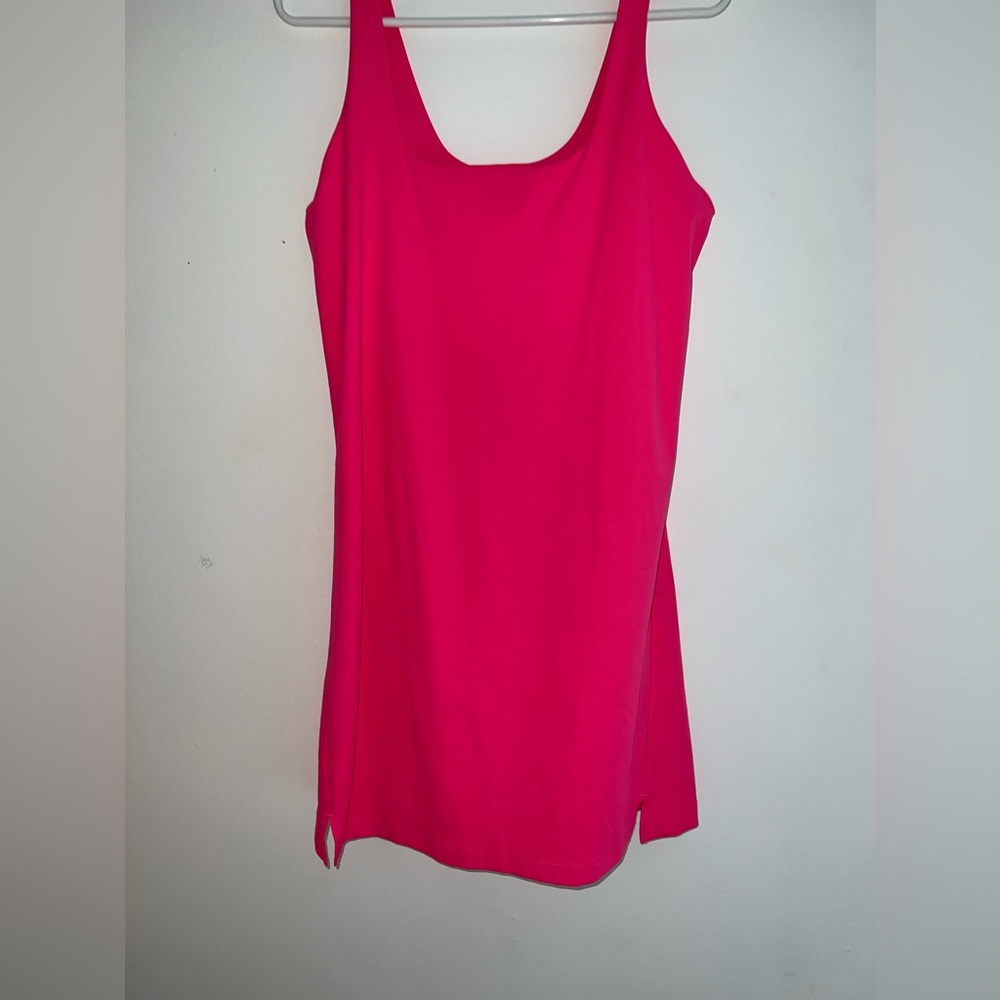 Old Navy PowerSoft Pink Athletic Dress w/ Built-In Bra & Shorts